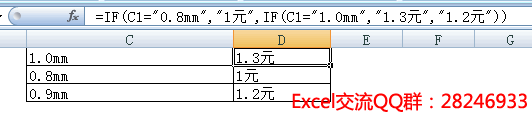 excel if函数多条件函数的使用案例和IF函数嵌套运用方法”