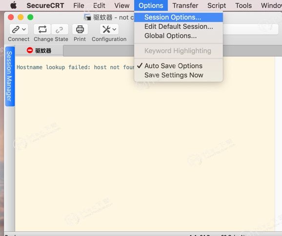 当失去连接时，为什么SecureCRT for mac窗口或标签会关闭？如何解决？