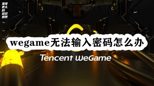 Wegame无法输入密码怎么办？Wegame显示账号保护开启无法输入密码