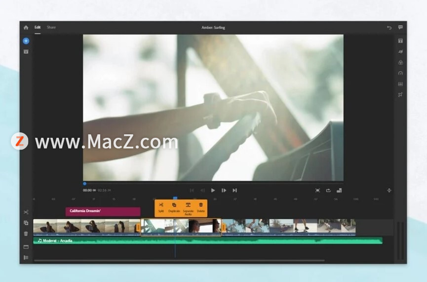 Adobe Premiere Rush 现已完全支持苹果 M1 Mac”