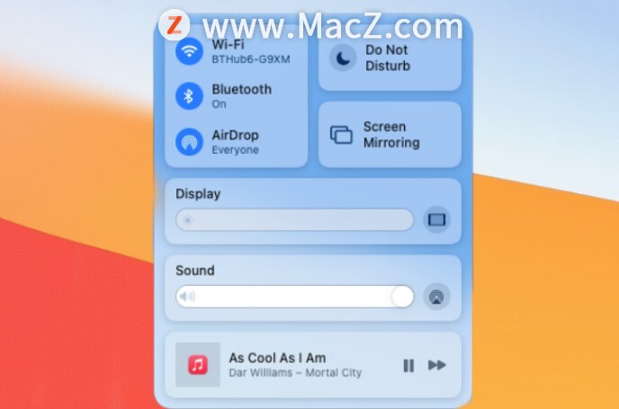 如何在 macOS 11 Big Sur 中使用控制中心？”