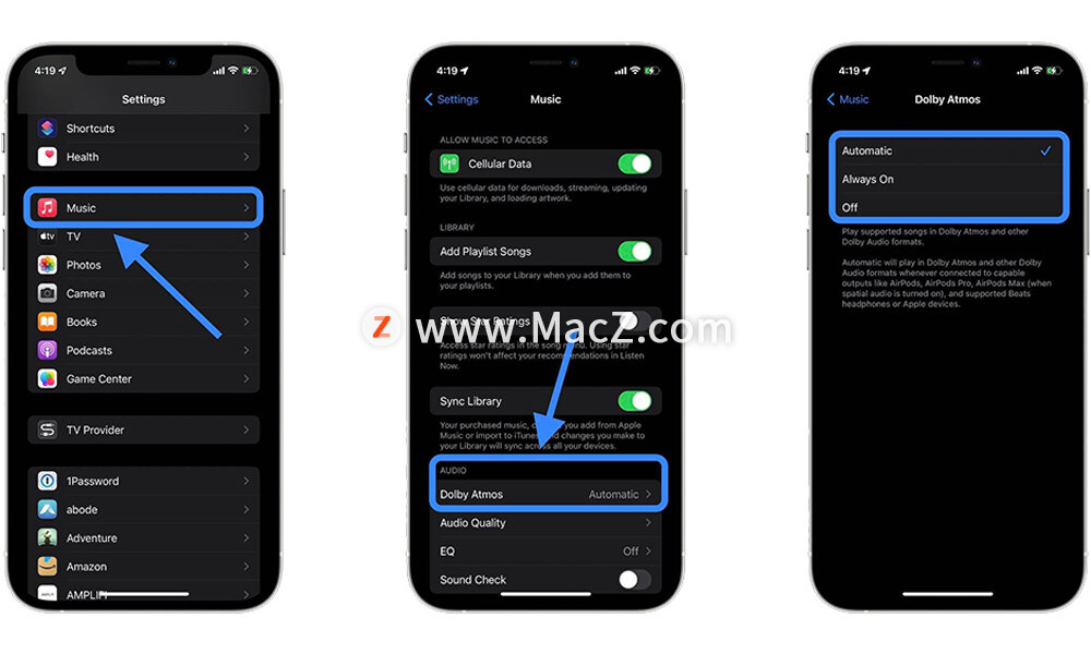 如何在 Apple Music 上启用、查找和播放 Spatial Audio？”
