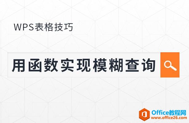 WPS excel利用COUNTIF函数实现模糊查询 实例教程