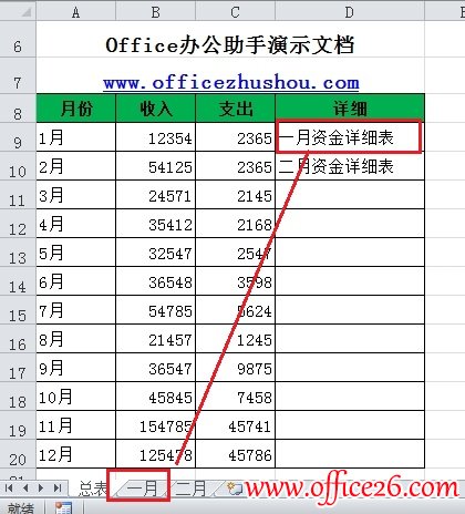 如何实现将Excel中单元格超链接到指定工作表的方法”