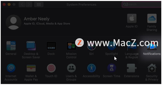 如何在 macOS 中管理通知？”