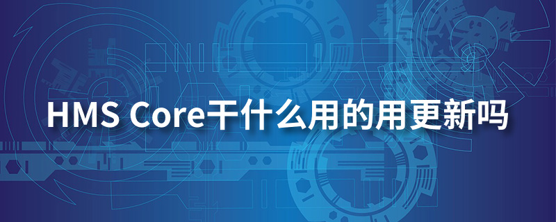 HMS Core干什么用的用更新吗”