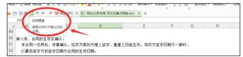如何在一张纸上打印wps表单的内容”
