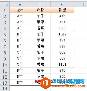 如何将Excel中将相邻多行作为一个整体进行排序”