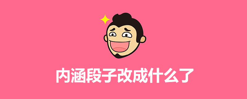 内涵段子改成什么了