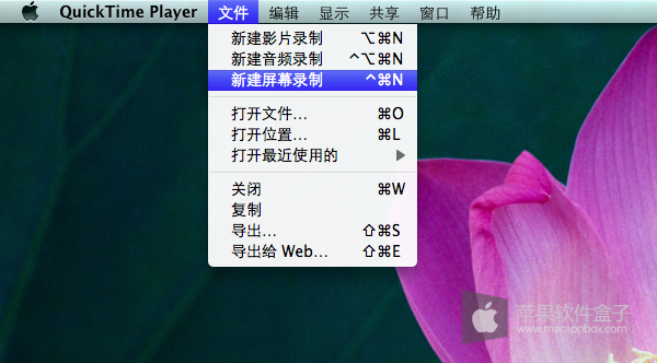 Mac系统中使用QuickTime Player实现屏幕录像图文教程”