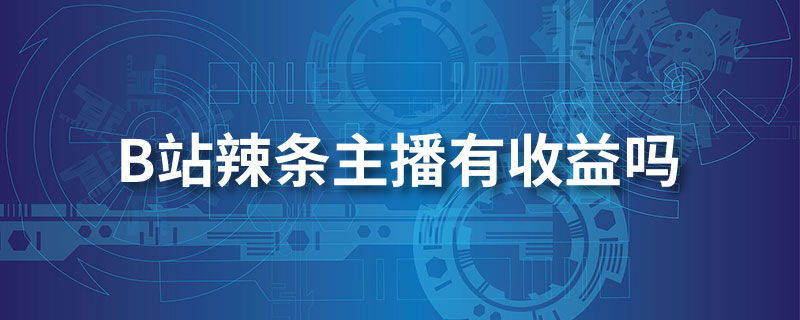 b站辣条主播有收益吗