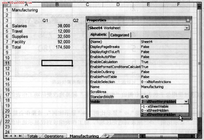 Excel2007基础教程：隐藏和显示工作表”