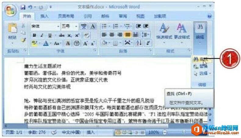 word 查找和替换功能 使用技巧