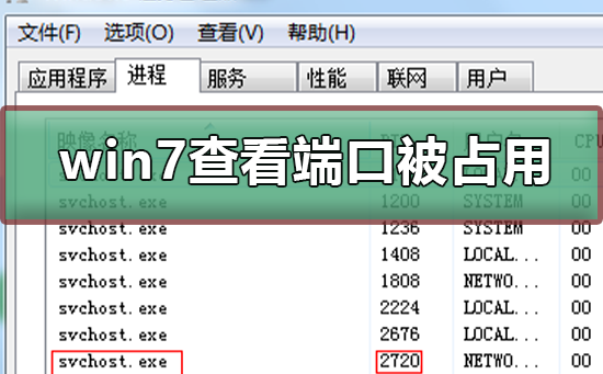 win7如何查看端口被谁占用？win7查看端口被谁占用的方法教学？”