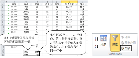 excel高级筛选功能 使用实例教程
