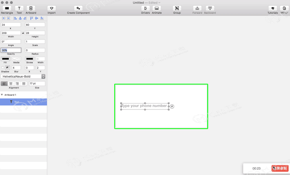 Principle for Mac如何设置文字输入动效？Principle for Mac使用教程