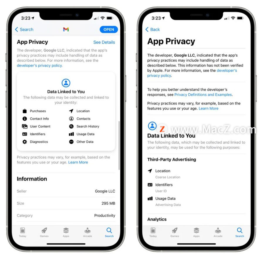 谷歌旗下主流 iOS App 都已支持苹果隐私标签”