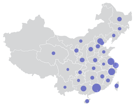 excel怎么制作中国地图背景效果的气泡图?”