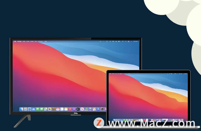 如何将 Mac 镜像到电视”