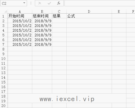 excel 里面的神秘函数 DATEDIF函数 使用实例教程