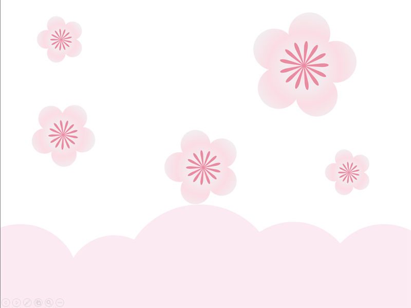 PPT怎么画桃花? ppt桃花素材的设计方法”