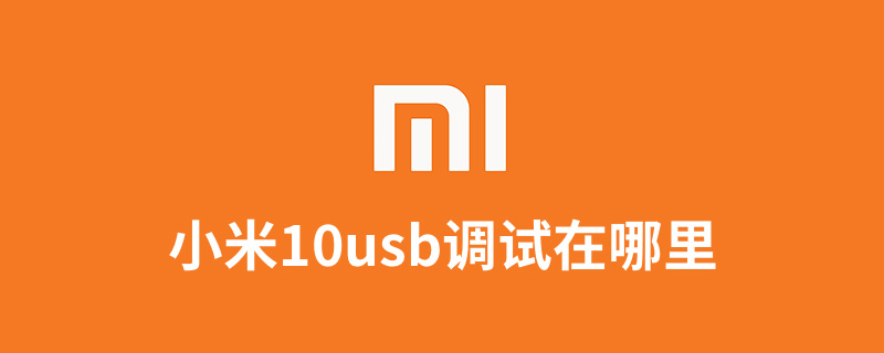 小米10usb调试在哪里”
