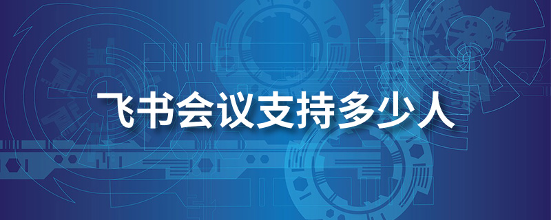 飞书会议支持多少人”