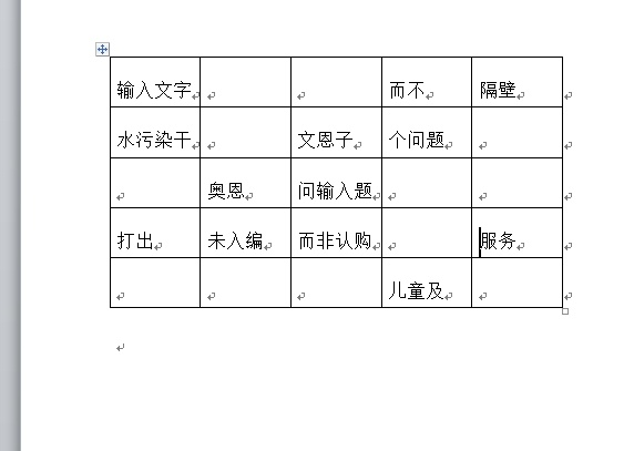 word将表格内容设置为居右下位置的教程