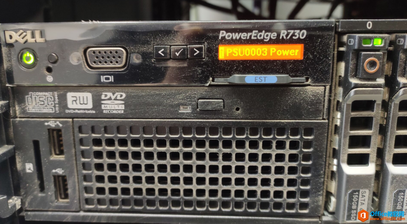 DELL R730服务器报PSU 1 is lost”